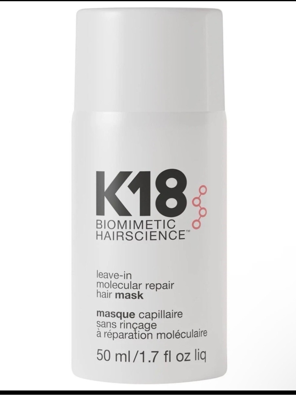 K18 Biommimetic Hairscience Leave-In Molecular Repair Hair Mask - 50ml NO BOX